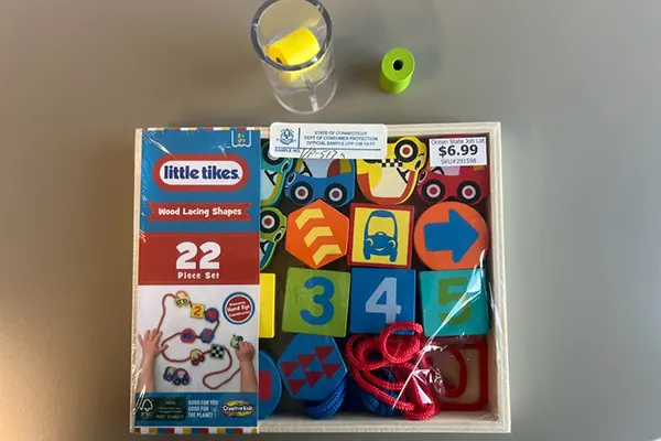 littletike2 Wood Lacing Shaping Set Little Tikes Wood Lacing Shaping 22 pc Set
